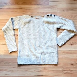 Belldini Cozy Sweater with Button Detail